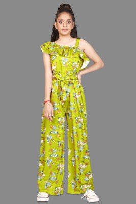 Fashion Dream Floral Print Girls Jumpsuit