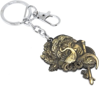 Aura Premium Krishna Keyring Keychain For Boys Girls Bike Car Women Men Metal Hook Key Chain