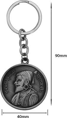 Sullery Double Side Chhatrapati Shivaji Maharaj ki Keyring Sullerykey202282 Key Chain