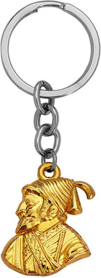 M Men Style Double Side King Of Maratha Chhatrapati Shivaji Maharaj KeyringSkey202284 Key Chain