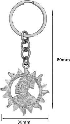 Sullery Double Side Chhatrapati Shivaji Maharaj Sunshape Keyring Sullerykey202278 Key Chain