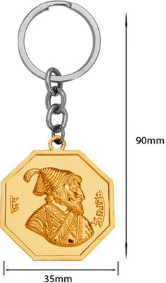 Sullery Double Side Chhatrapati Shivaji Jay Maharashtra Keyring Sullerykey202279 Key Chain