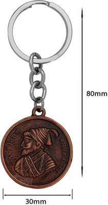 Sullery Double Side Chhatrapati Shivaji Maharaj ki Jay Keyring Sullerykey202272 Key Chain
