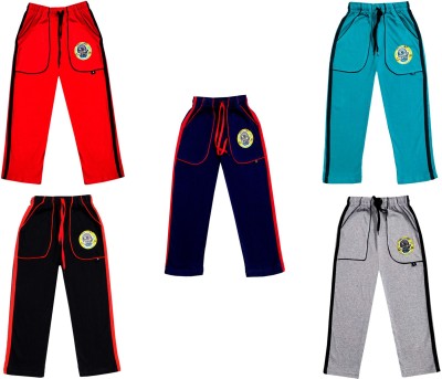 Indistar Track Pant For Boys & Girls(Red, Pack of 5)