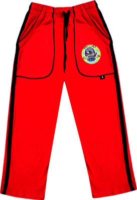 Indistar Track Pant For Boys(Red, Pack of 1)