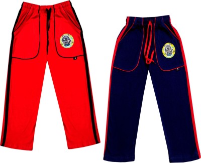 Indistar Track Pant For Boys & Girls(Red, Pack of 2)