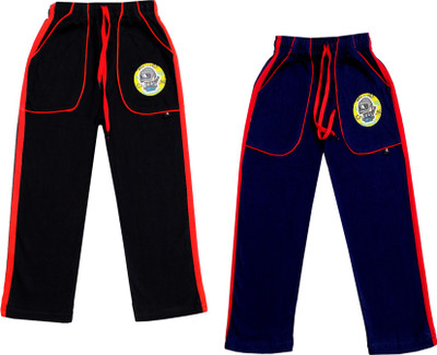 KAVYA Track Pant For Boys & Girls(Black, Pack of 2)