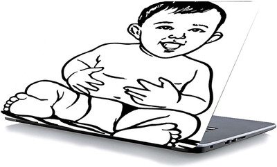 qth LINE ART LAP-0223 VINYL Reusable Laptop Skin Compatible for 15.6 inch(Theme: Spiritual)