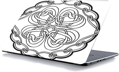 qth LINE ART LAP-0918 VINYL Reusable Laptop Skin Compatible for 15.6 inch(Theme: Patterns)
