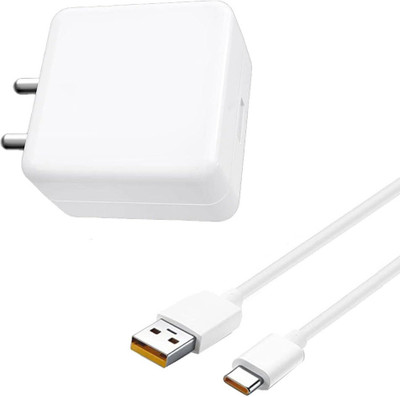 VOLTDIC Wall Charger Accessory Combo for Oppo Reno, OnePlus 6T, Oppo K10, Oppo Reno2 Z, 30W 5V/6A, (Upto 65W Supported)(White)