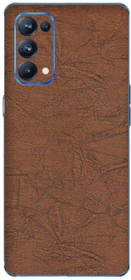 Orgic India Oppo Reno 5 Mobile Skin(Red Leather)