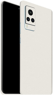 Orgic India Vivo X60 Pro Mobile Skin(White Leather)