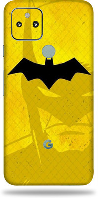 WeCre8 Skin's Google Pixel 5A 5g, Batman Yellow Mobile Skin(Multicolor)