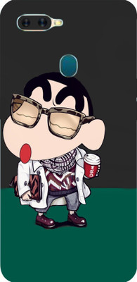 BUGGU Oppo A7, oppo a7, Oppo A7 Mobile Skin(Ultra Super Happy Shinchan Skin With High Matte Finish.)