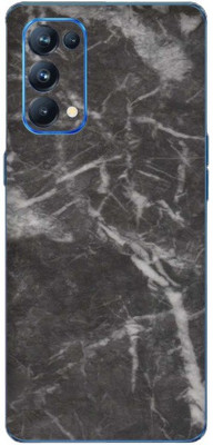Orgic India Oppo Reno 5 Pro Mobile Skin(Black Marble)