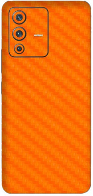 Orgic India Vivo V23 Mobile Skin(Carbon Orange)