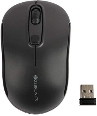 BGTRDRS 2.4GHz High Precision Wireless Mouse with up to 1600 DPI Wireless Optical Mouse(2.4GHz Wireless, Black)