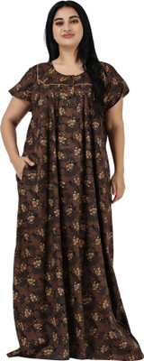 OSF Women Nighty(Brown)