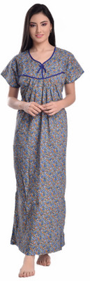 CIERGE Women Nighty(Blue)