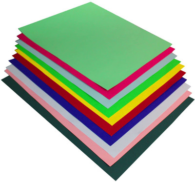 KHUSHA CREATIONS Drawing Sheets Unruled A3 210 gsm A3 Paper(Set of 10, Multicolor)