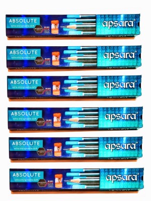 APSARA ABSOLUTE PREMIUM (PACK OF 06 BOX) Pencil(Black)