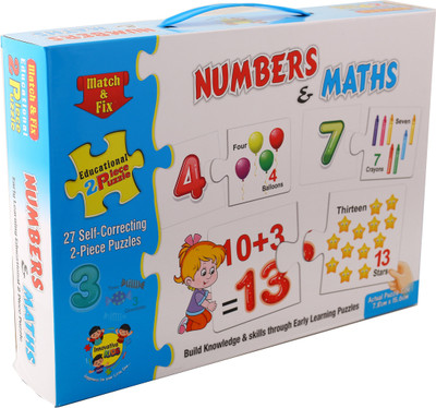 Olympia Games And Toys Match & Fix 2 Piece Educational Puzzle (Numbers & Maths)(54 Pieces)