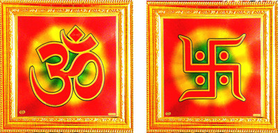 SUNINOW OM SWASTIK Religious Frame