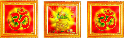 SUNINOW OM WITH KALASH Religious Frame