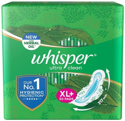 Whisper Ultra clean XL Plus sainetry napkins pads 50 pcs for women safety Sanitary Pad