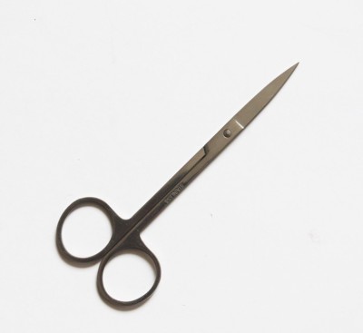 Bhagat Moustache/Beard/Eyebrow/Nose Hair Trimming Scissor for Men and Women Scissors(Set of 1, Silver)