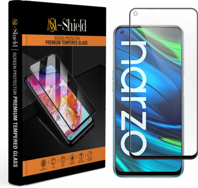 MS-Shield Edge To Edge Tempered Glass for Realme Narzo 20 Pro(Pack of 1)