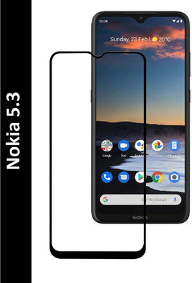 VISHZONE Edge To Edge Tempered Glass for Nokia 5.3(Pack of 1)