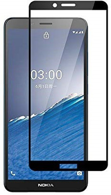 VISHZONE Edge To Edge Tempered Glass for Nokia C3(Pack of 1)