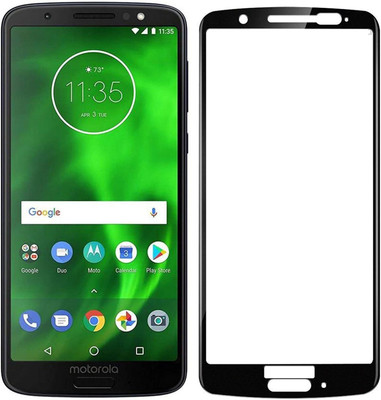 VISHZONE Edge To Edge Tempered Glass for Motorola Moto G6 Plus(Pack of 1)