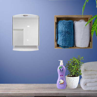 URBAN CHOICE Plastic Wall Shelf(Number of Shelves - 6, White)