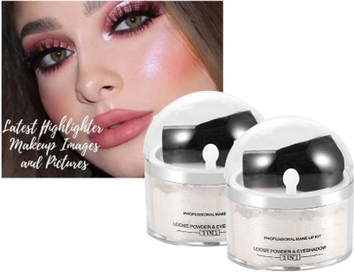 Latixmat HD Touch water proof silver loose powder highlighter Combo Highlighter(silver)