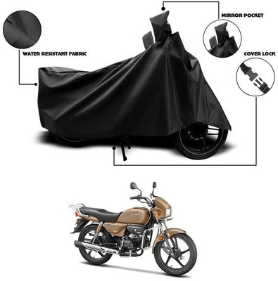 KEDIT Two Wheeler Cover for Hero(Splendor, Black)