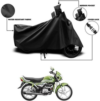 KEDIT Two Wheeler Cover for Hero(HF Deluxe Eco, Black)