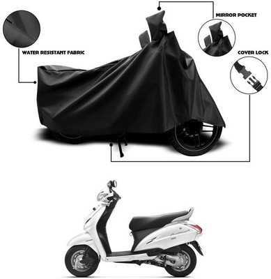 KEDIT Two Wheeler Cover for Honda(Activa, Black)