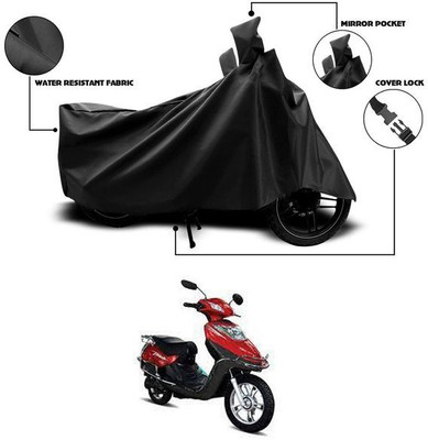 KEDIT Waterproof Two Wheeler Cover for Hero(Electric Flash, Black)