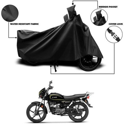 KEDIT Two Wheeler Cover for Hero(Splendor Plus, Black)