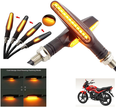 Generox Front, Rear LED Indicator Light for Hero Passion X Pro(Amber)