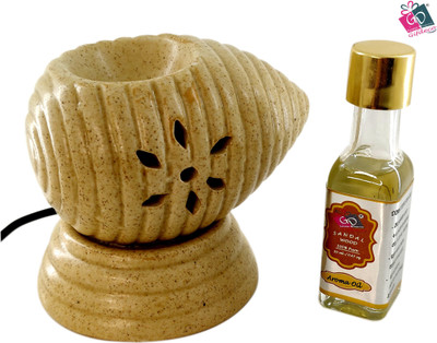 GIFDECO SANDAL 20 ML Aroma Oil, Diffuser, Diffuser Set, Refill KRISHNA BROWN SHANKH 20(2 x 10 ml)