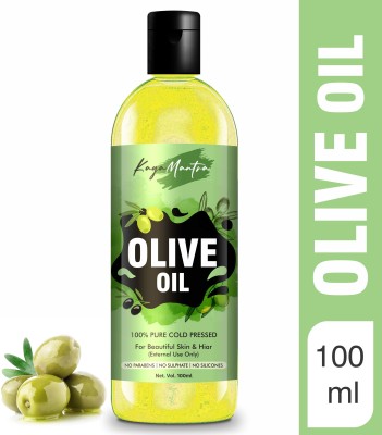 KayaMantra Extra Virgin Olive Oil for Beautiful Skin, Hair, Face & Body Massage Oil(100 ml)