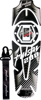 GraphixDesign 3D Full Fuel Cap Sticker and Tank Protector for Pulsar 200 NS Bike Tank Pad