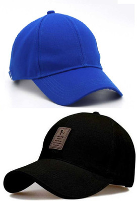 YES TAG Solid, Self Design, Striped Sports/Regular Cap Cap(Pack of 2)