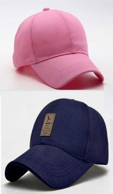YES TAG Solid, Self Design, Striped Sports/Regular Cap Cap(Pack of 2)