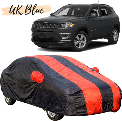 UK Blue Car Cover For Jeep Compass (With Mirror Pockets)(Red)