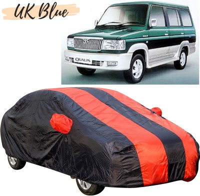 UK Blue Car Cover For Toyota Qualis (With Mirror Pockets)(Red, For 2004 Models)