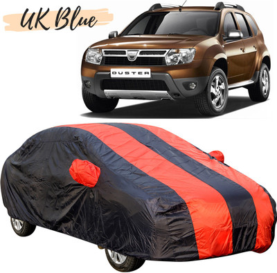 UK Blue Car Cover For Renault Duster (With Mirror Pockets)(Red)